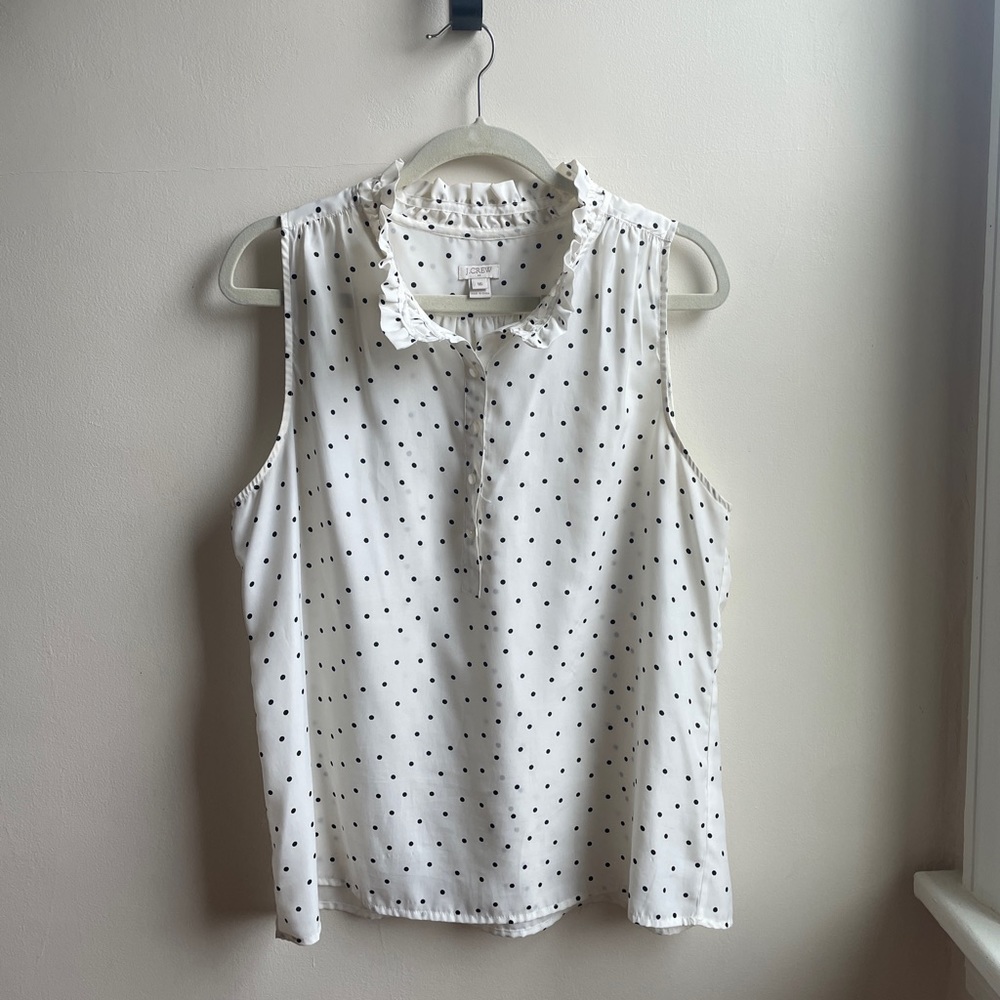 J.Crew polka dot tank